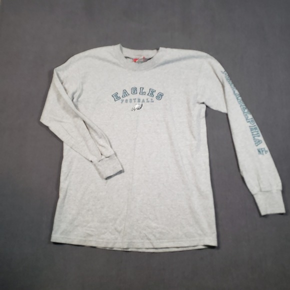 NFL Other - NFL Philadelphia Eagles T-Shirt Mens Medium Gray Long Sleeve Football Graphic